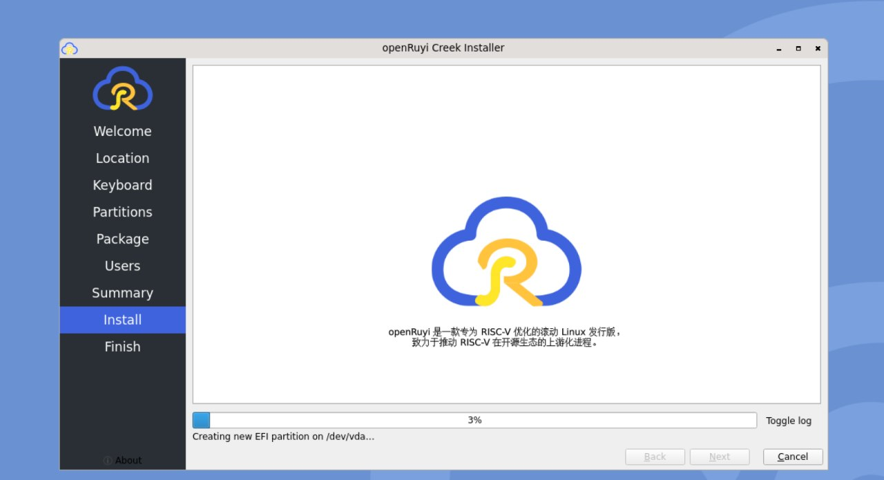 Installation progress image