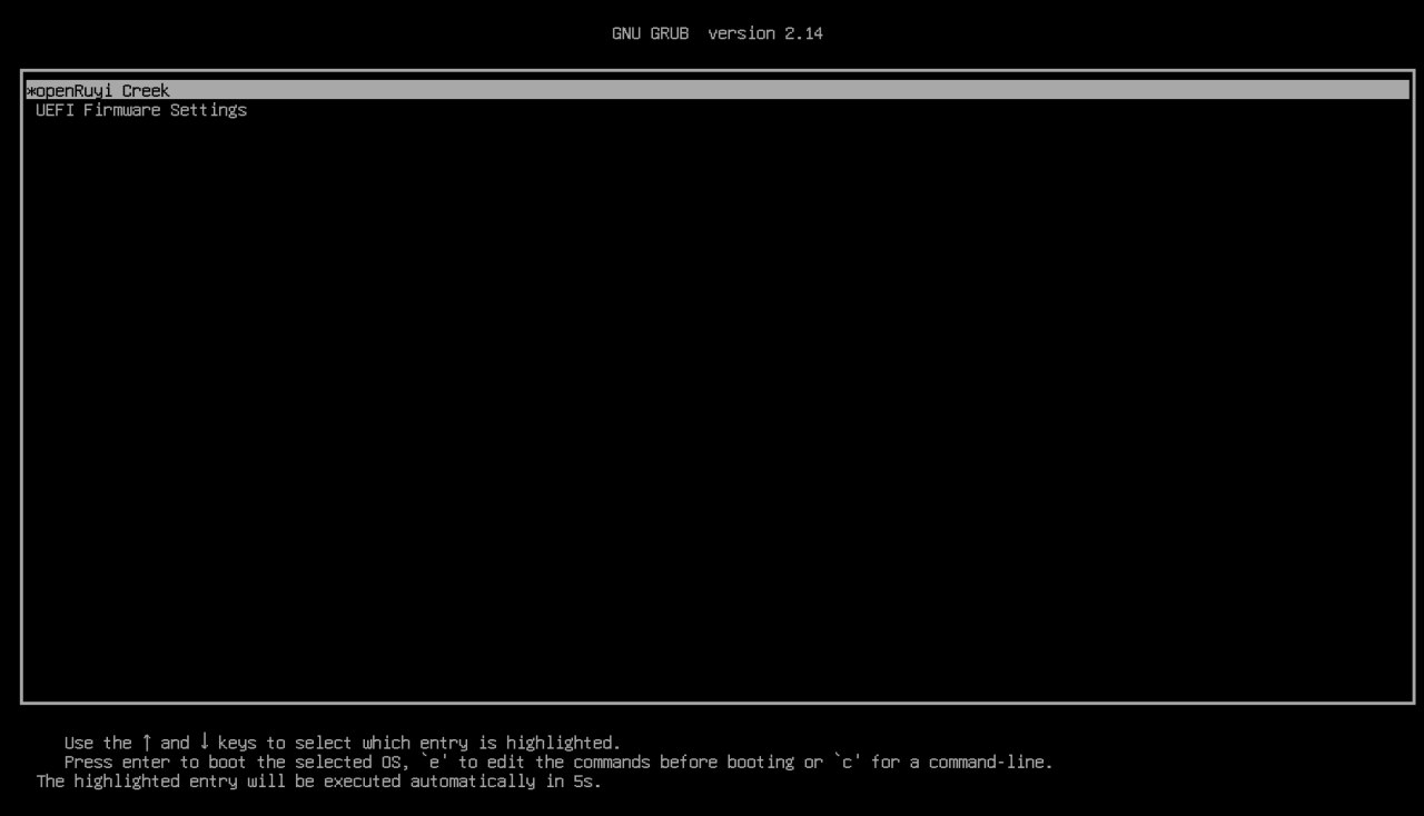 Installation finish image